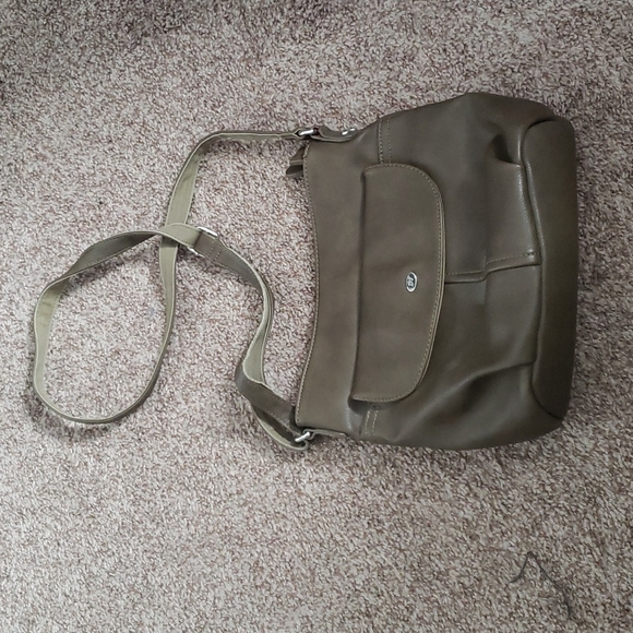 Olive green David Jones purse guc - Picture 1 of 6